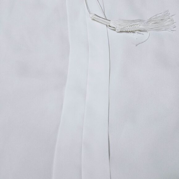 Lumiere Womens Blouse White Size Medium 100% Polyester Pullover Sleeveless Deep - Picture 11 of 12